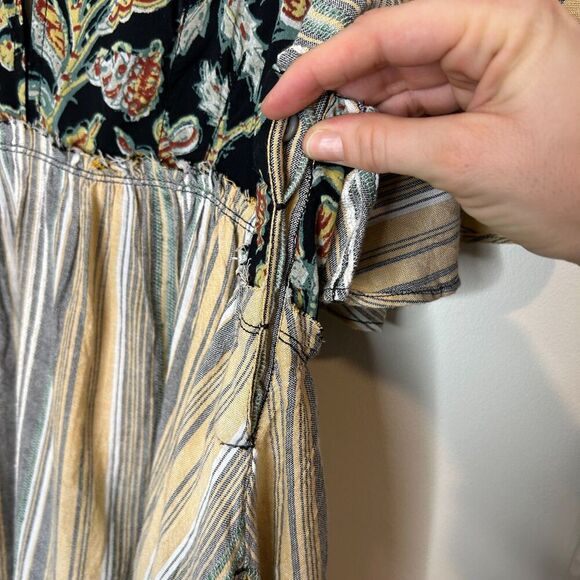 NEW Free People Under the Sun Tunic Dress Striped Babydoll Size Small - Picture 8 of 14